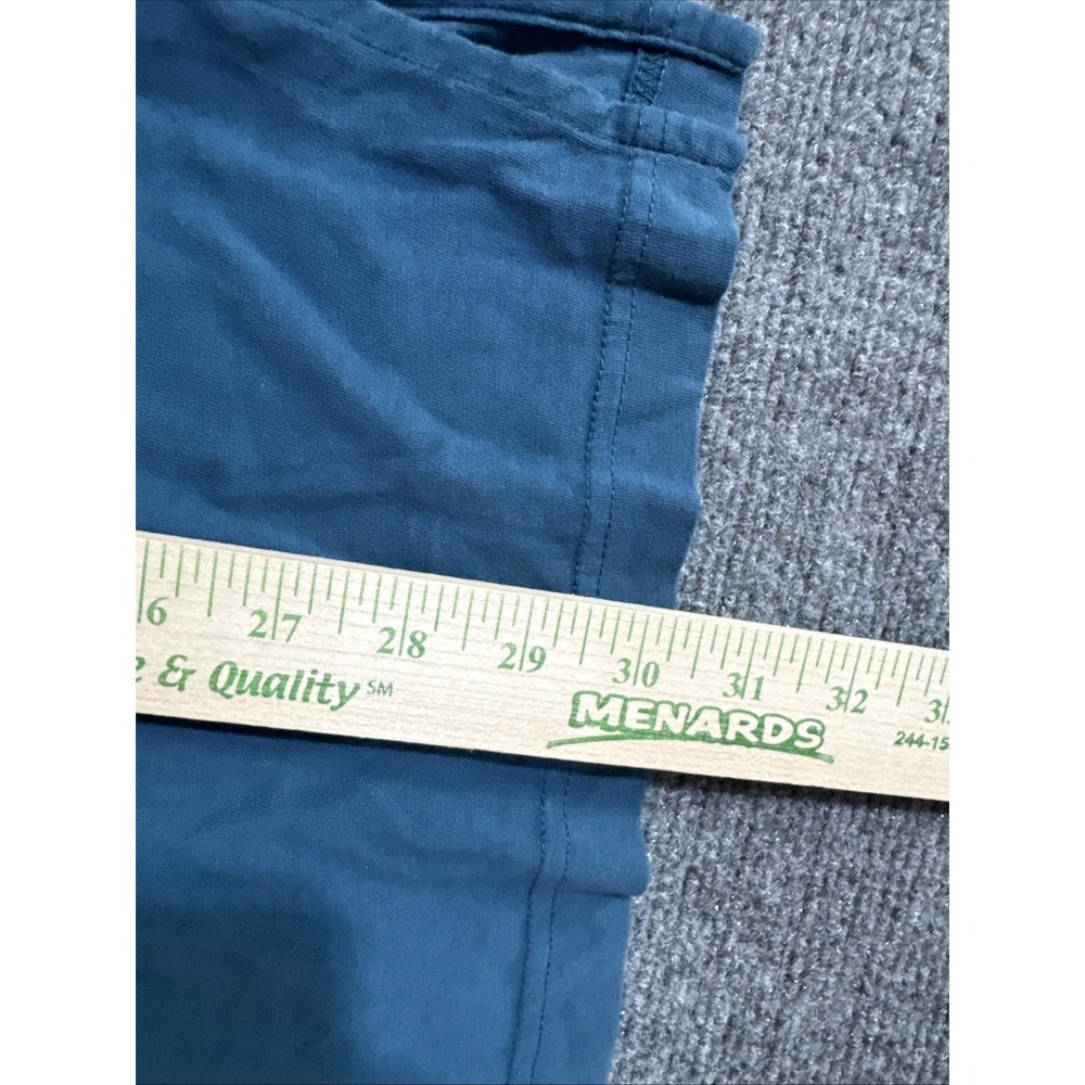 Duluth Trading Co Men's Shirt Teal XL 3/4 Sleeve Crew Neck - Picture 4 of 6